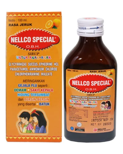 Obat Bebas Oral OBH Nellco Special Anak - Rasa Jeruk 1 nellco_special_obh_anak_rasa_jeruk_100_mld